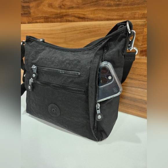 KIPLING BAG CROSSBODY & SHOULDER BLACK COLOR NEW MEDIUM PURSE BELAMMIE - Picture 6 of 17